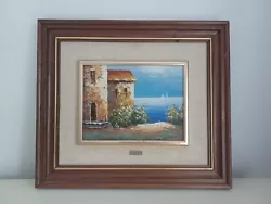 Buy Vintage E BELDA Coastal Scene Original Oil Painting Framed Signed • 49£