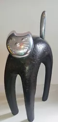 Buy Cutest Door Stopper Black Cat With Silver Head Solid Pre-owned • 16.54£