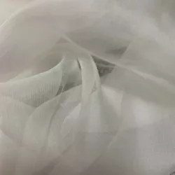 Buy 100% Silk Organza Fabric 5.5 Momme ~ Price Per Meter X 45” Wide ~ Undyed White • 15.98£