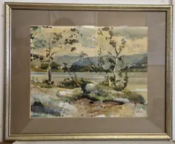 Buy Framed Watercolour & Ink Painting Of Loch Morar By R Williamson? 1966 • 10£