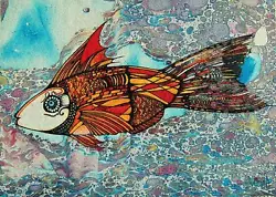 Buy ACEO Fantasy Fish Limited Edition Print Of Original Painting By Xenia Hahonina • 3.80£