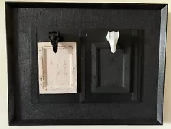 Buy Black Wooden Doors Assemblage Art Box HandMade Unique Hound Dogs 29 Cm X 20 Cm • 49£