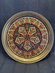 Buy Enamel Tray Handmade In Greece With Brass And Bronze Cosmosmalt • 11.99£