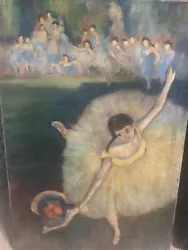 Buy Dancing Girl With Flowers By Edgar Degas Signed Painting Oil On Canvas • 13,781.16£