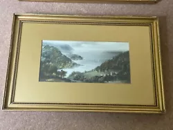 Buy Antique Signed Watercolour Painting LEE BAY LYNTON Devon C1910 1 Of 2 C Russell • 95£