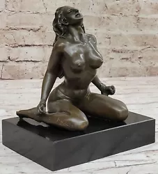 Buy Signed Original Artist Odegard Nude Erotic Female Bronze Sculpture Sexy • 238.15£