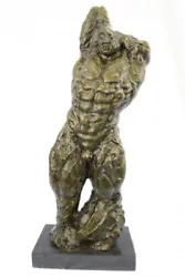 Buy Original Signed Nude Male Bust Torso Bronze Sculpture Art Statue Figure Figurine • 283.03£