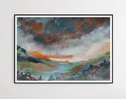 Buy Original Abstract HandPainted Landscape • 65£