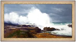 Buy CURT WALTERS Original OIL PAINTING On CANVAS Signed Landscape Seascape Art LARGE • 30,599.68£