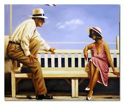 Buy Jack Vettriano-75x90cm Oil Painting Canvas Living Room Art Wall Picture G100918 • 208£