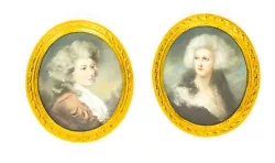 Buy Antique Pair French Pastel & Gouache Portraits Mid 19th Century • 2,200£