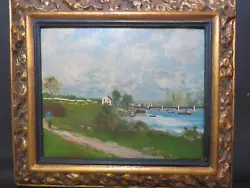 Buy Antique French Impressionist Frame; Oil After Alfred Sisley • 395£