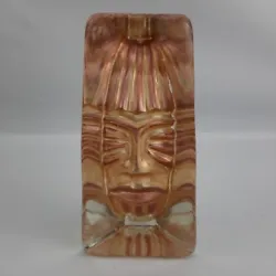 Buy Renate Stock Sea Glass Sculpture Paperweight Tribal Mask Moai 6  • 20.90£