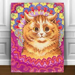 Buy Beautiful Cat Art Louis Wain CANVAS PRINT Painting Poster 24 X18  • 17.91£