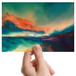 Buy Photograph 6x4  - Painting Landscape Sunset At Sea Art 15x10cm #21981 • 3.99£