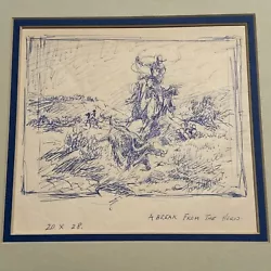 Buy Fred Harman Drawing Famous American Cowboy Portrait Break From The Herd Listed • 1,067.32£