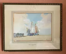 Buy Wilfred Knox (1884-1966) - Dutch Fishing Boats, Signed Watercolour • 69.99£