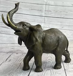 Buy Signed Bugatti Animal Kingdom Mother Elephant Home Decor Bronze Sculpture  • 283.22£