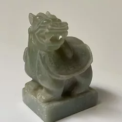Buy Vintage Chinese Jade Stone Sculpture Carving Stamp Signature Chop Mark Scholar • 682.01£