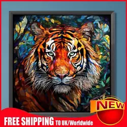 Buy Paint By Numbers Kit DIY Oil Art Tiger Picture Home Wall Decoration 40x40cm • 7.31£