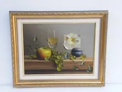 Buy Mike Woods (British B.1967) Still Life Of Fruit  Oil On Canvas • 410£