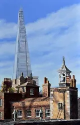 Buy ORIGINAL HUGH BEATTIE OIL  Tower Chimney V Shard  London Cityscape PAINTING • 3,550£