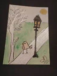 Buy A Bird In The Park Original Watercolor Aceo • 0.99£