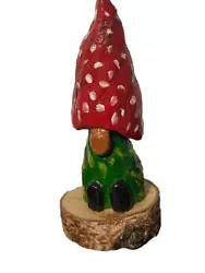 Buy Hand Carved Wood Gnome • 23.57£