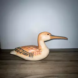 Buy Vintage Solid Wood Hand Carved Painted Bird Decoy Grandpacore Grandmacore • 18.15£