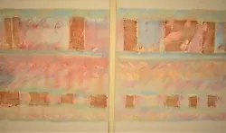 Buy LEE REYNOLDS Original Vintage Signed Mixed Media Diptych Abstract Oil Painting • 3,836.48£
