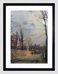 Buy John Atkinson Grimshaw Paintings Moonlit Street Scene Framed Art Print B12x664 • 24.99£