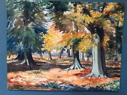 Buy Antique Unframed Woodland Scene Watercolour Painting Signed Constance H Rigby • 2.99£