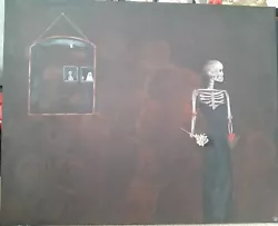 Buy Original Skelton Painting On Canvas • 125£