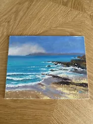 Buy Original Art Seascape Painting On Canvas Board - Unframed - Coastal -Beach Scene • 10£