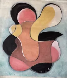 Buy Superb Abstract Oil On Canvas Cicely Glyn De Beer 1892-1973 Signed Dated 1963 A • 100£