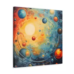 Buy Solar System Canvas Oil Painting Print Galaxy Space Wall Art Decor • 15.99£