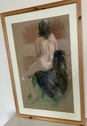 Buy Large Peter Orrock 2003 Original Painting Picture Seated Nude Girl Back View • 140£