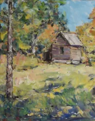 Buy Art Oil Painting Original RM Mortensen Landscape  The Smoke House  Nature • 74.45£