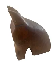 Buy Hand Carved VTG Wooden Horse Head 7.5  X 5.5   Signed RPR Very Nice • 19.84£