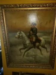 Buy Beautiful N Henry Bingham Original Oil On Canvas Painting  Of Napoleon On Horse  • 7,087.45£