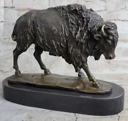 Buy Barye Bronze Bison Buffalo American Western South West Sculpture Art Wild Sale • 198.59£