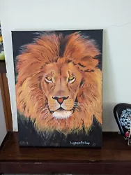 Buy Lion Portrait Acrylic On Canvas Exclusive • 30,000£