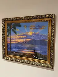 Buy Hawaii Beach Painting With Custom Frame • 85£