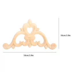 Buy Cabinet Decal Wood Carved DIY 4pcs Wood Applique Carved Applique Onlay • 3.47£