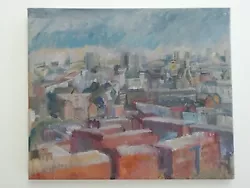 Buy CHRISTINE McCAUSLAND 1944-2020 - CITY SCAPE - OIL ON CANVAS - 20x24 INCH - 1970s • 625£