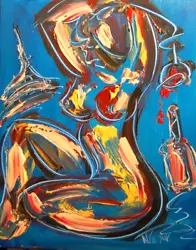 Buy Abstract NUDE  Pop Art Painting  IMPRESSIONIST Canvas Gallery 787T • 104.82£