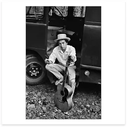 Buy SIGNED Elliott Landy Print - Bob Dylan In Woodstock, 1968 - Magnum Photo 6x6 • 269.96£