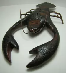 Buy Folk Art  Lobster Fishing Decoy RAF Robert Allen Francis Adirondacks NY 1950s • 1,129.27£