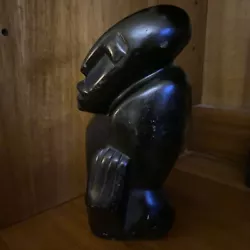 Buy Vintage African Shona Zimbabwe Stone Figure Sculpture Lovers 1989 Signed Artist • 53.96£
