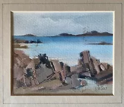 Buy Small Scottish Colourist Painting By Ethel Walker View From Iona To The North • 95£